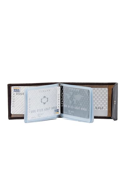 Tergan Καφέ Δερμάτινη θήκη κάρτας Unisex 01193b07