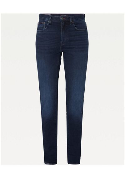 Tommy Hilfiger Pánské džínové džíny Core Slim Bleecker iowa Blueblck MW0MW15593