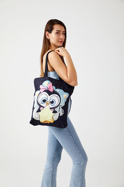 AYSHOME Ays Home Tiny Penguin Cloth Shopping Beach Τσάντα ώμου