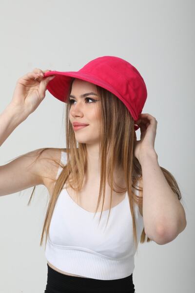 FELLMENS Pălărie de damă cu vizor din bumbac Lux fucsia