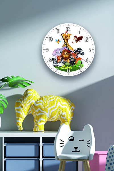 instababyrooms Yeni Safari Hayvanlar Çocuk Odası Dijital Baskılı Sessiz Akar ...