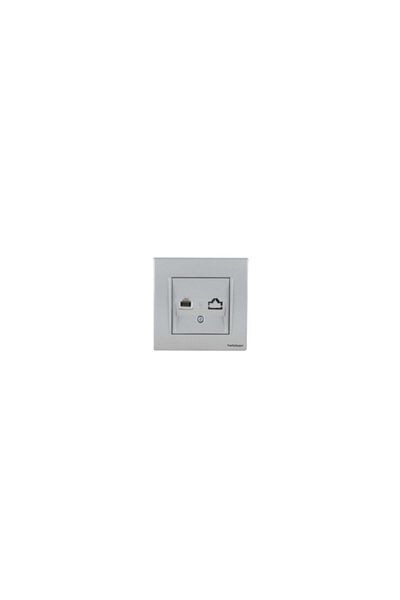 Netelsan Byobu White Numeris Telephone Socket (RJ11) (FRAME INCLUDED) 1 Piece