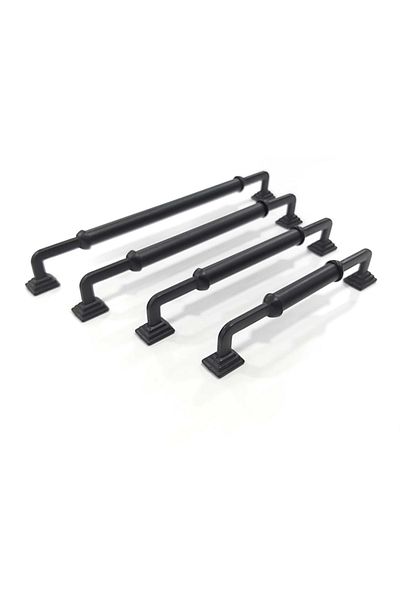 ARON Pyramid Matte Black Rustic Handle Furniture Cloakroom Drawer Cabinet Handle 224mm
