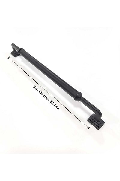 ARON Pyramid Matte Black Rustic Handle Furniture Cloakroom Drawer Cabinet Handle 224mm