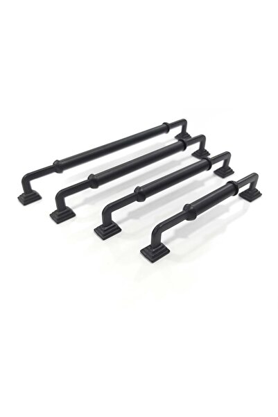 ARON Piramit Mat Siyah Rustik Kulp Mobilya Vestiyer Çekmece Dolap Kulbu 160mm