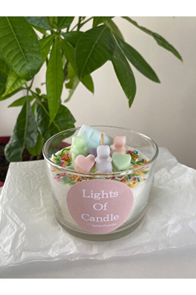 lıghts of candle handmade & 2020 Bardak Mum Sprinkles (doğal Soya Mumu)