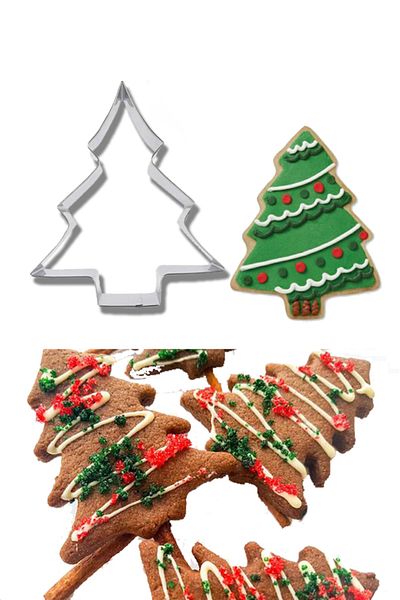 Dekamis Pine Tree Cookie Mold Stainless 8.5 Cm / Tree Thick Stainless Cookie Mold