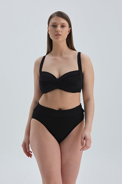 Dagi Korseli Drapeli Bikini Üst