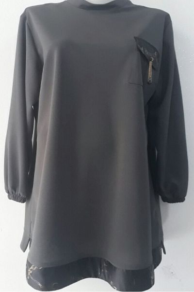 N.Y.YILDIZ Star Crepe Patterned Flexible Tunic
