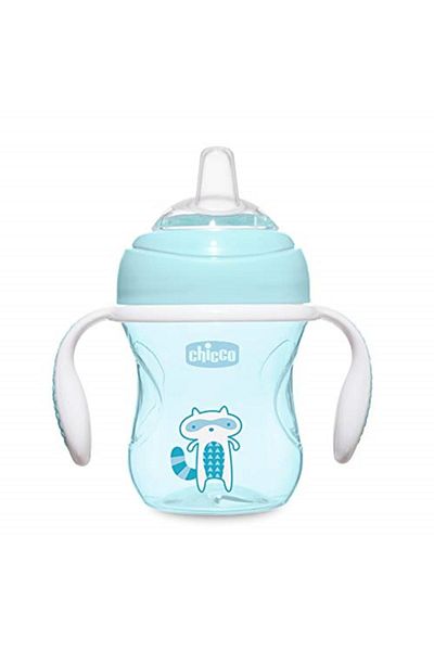Chicco Blue Soft Tipped Transition CUp - 4 Months 200 ml