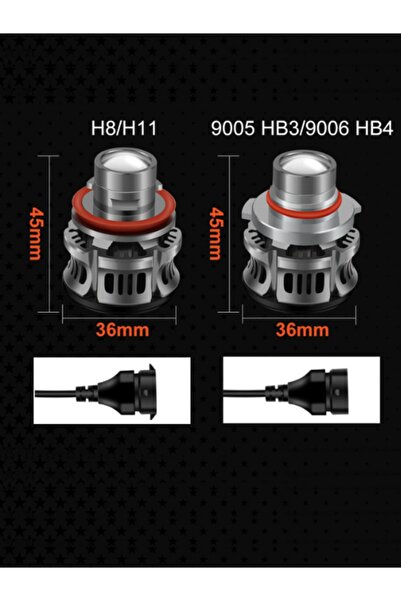 HR PAK Volkwagen Golf 6 Için Uyumlu Beyaz Lazer Şimşek Etkili Sis Far Led Xenon Ampulü Hb4 9006
