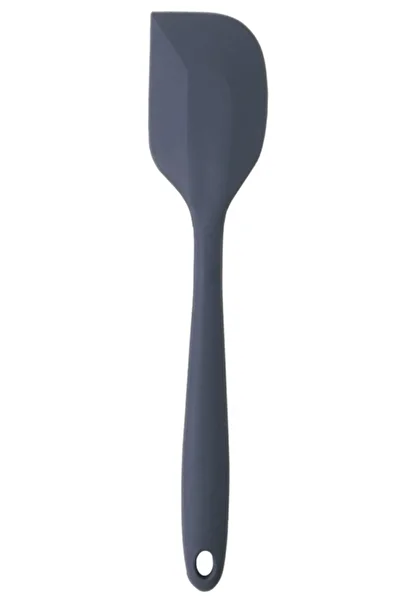 bybirgül Pinkrose Large Size Anthracite Silicone Spatula Spoon Set (3 Pieces)
