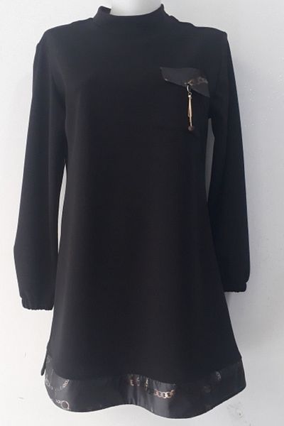 N.Y.YILDIZ Star Crepe Patterned Flexible Tunic