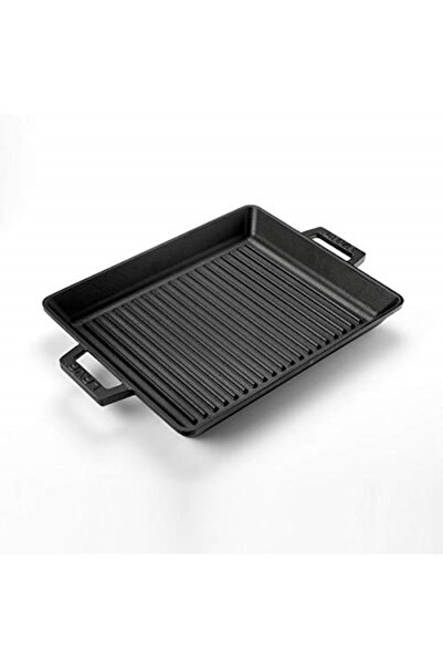 Lava مقلاة شواء من الحديد الزهر بمقبض معدني مقاس 26 × 32