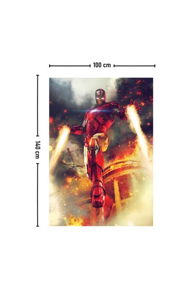 Vagonik Covor Tapet Iron Man Marvel 140 X 100 Cm-70x100 Cm