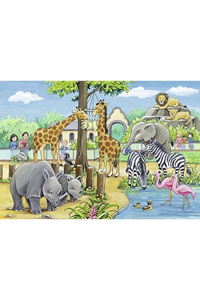 RAVENSBURGER Brand: 2 X 24 Piece Puzzle Zoo (78066) Category: Children's Puzzle & Puzzle