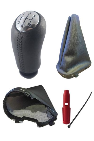 ZETOTO Symbol 2 Case Plastic Gear Shift Knob and Gaiter Matte Chrome Cover