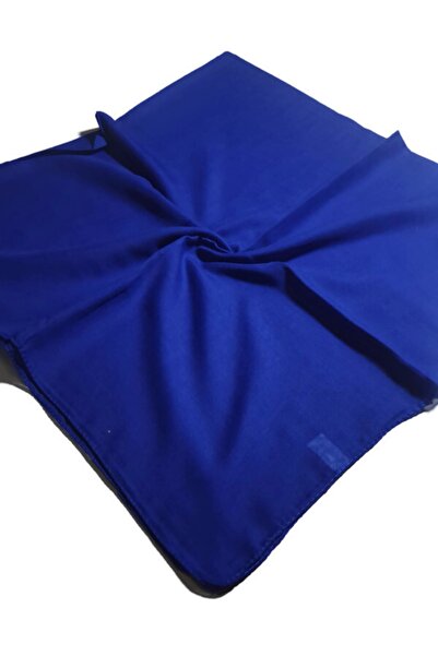 BENLİ Women's Navy Blue Solid Color Stitched Writing 100x100cm