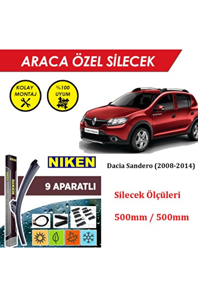 MeyZone Dacia Sandero Ön Cam Silecek Takımı (2008-2014)
