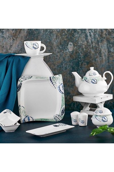 Aryıldız Porcelain 30 Piece Breakfast Set for 6 People