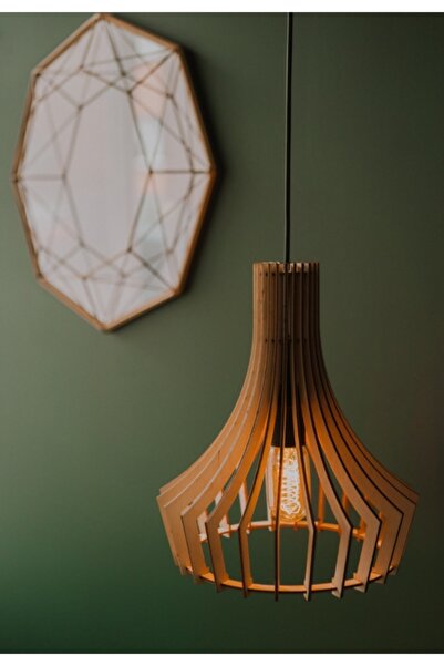 hü ma tasarım ve aksesuar Modern Tasarım Köşeli Uzun Doğal Ahşap Mdf 3d Rusti...