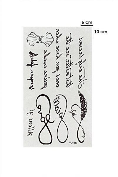 TAKIŞTIR Gerçekçi Yazılı Ve Sonsuzluk Dövme Tattoo