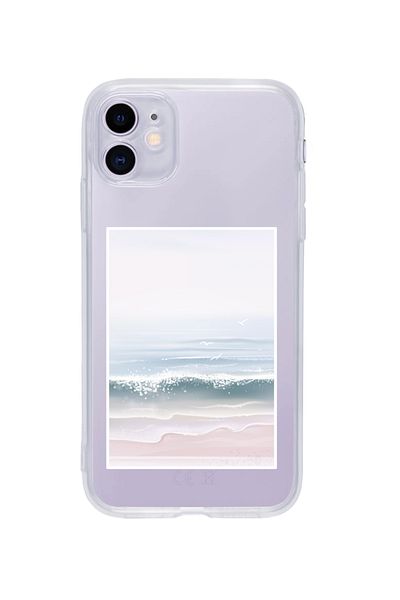 butikcase حافظة هاتف شفافة بتصميم موجة متجهة لهاتف آيفون 11