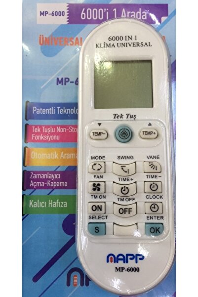 ATAELEKTRONİK Tüm Markalar Modeller Akıllı Klima Kılima Kumanda Unıversal Kod...