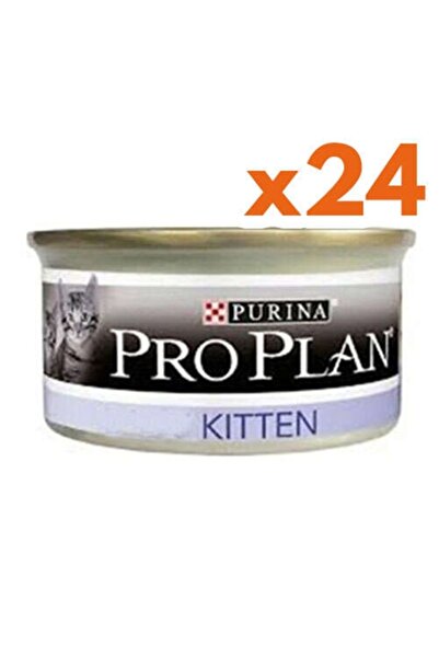 Pro Plan Pro Plan Kitten Tavuk Etli Yavru Kedi Konservesi 85 Gr ( 24 Adet X 85 Gr )