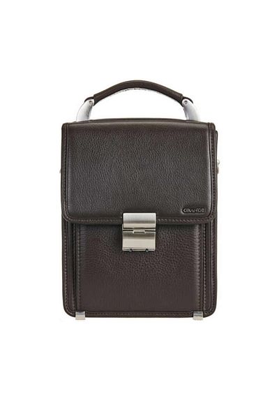 Grande 4170 Model Men's Handbag - 100% Genuine Leather, Cross Shoulder Bag, Brown Color