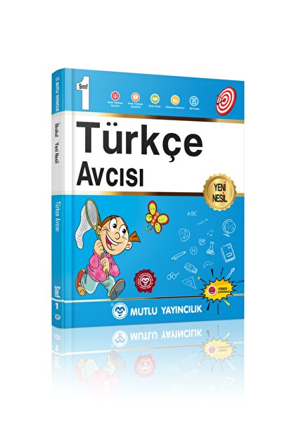 Mutlu Yayıncılık 1.sınıf Avcı Serisi Türkçe Avcısı Tek Kitap Mutlu Yayınları