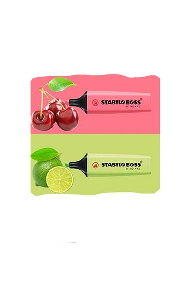 Stabilo Pastel Highlighter (lime-chery)