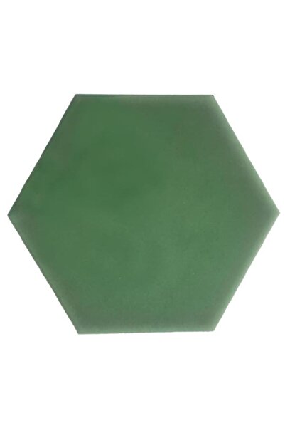 KÜTAHYA ÇİNİ SANAYİ 14x16 cm Zümrüt Yeşili Altıgen Çini Porselen Karo