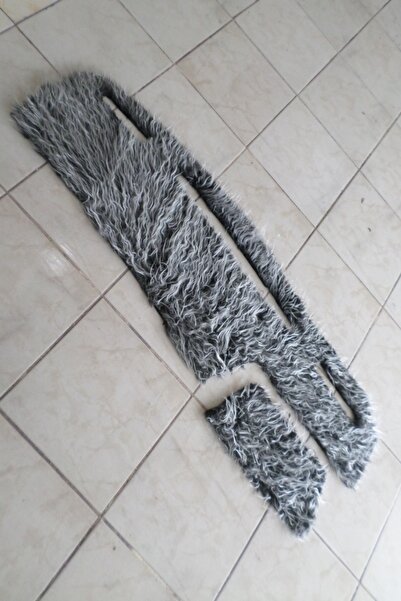 Işır غطاء صندوق القفازات المتوافق مع حافظة البيض Hyundai من القماش القطيفة باللون الأسود والرمادي 1996-2000