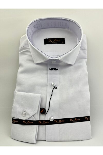Ars Magic Box Cămașă pentru bărbați din pânză Oxford albă