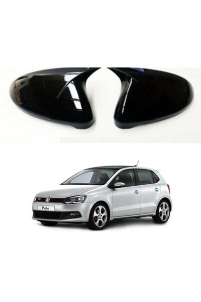 X POWER TUNİNG Vw Polo 2012- Parlak Siyah Boyalı Yarasa-batman Ayna Kapağı