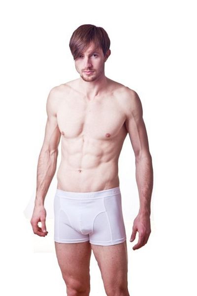 Dono Λευκά ανδρικά μποξεράκια με τσάντα Lycra 1125