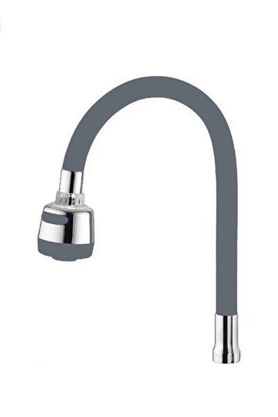 BALTACIOĞLU YAPI MARKET Fonksiyonlu Gri Oynar Gövdeli Tasarruflu Su Musluk Ba...