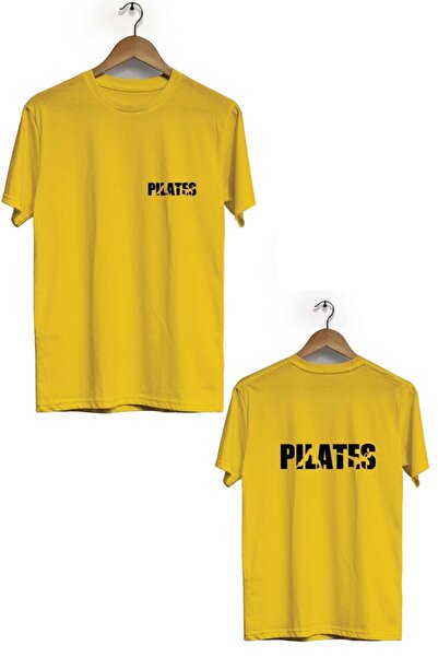 Zeron Tasarım Μπλουζάκι με κοντό μανίκι Pilates με τύπωμα - Σχέδιο μπροστά κα...