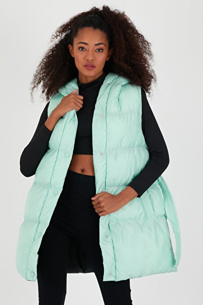 Weyeze Φουσκωτό γιλέκο με κουκούλα με λεπτομέρεια τσέπης Ad-k59175lnw