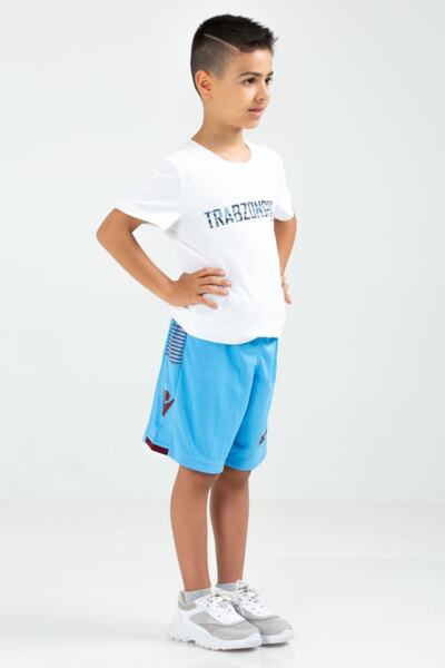 Trabzonspor Macron Mavi Şort Çocuk