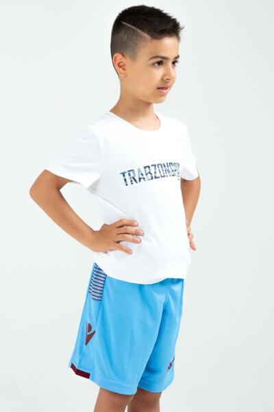 Trabzonspor Macron Mavi Şort Çocuk