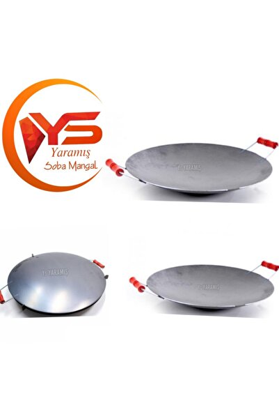 Ys YARAMIŞ Ys 40cm Wok Tava Saç Kavurma Et Saç Kavurma / Yufka Gözleme Bazlama Ekmek Sacı Vok Tava