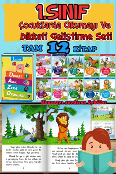 Ata Yayıncılık 1.sınıflar Için Çocuklarda Okumayı Ve Dikkati Güçlendirme Seti
