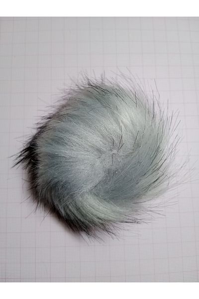 REMSATİC Hat Pompom (grey Color) Beanie Hat Keychain Slippers Pompom 10cm