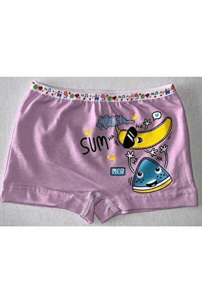 Tutku Κοριτσίστικο πολύχρωμο σορτς με στάμπα από ελαστάνη (6 τεμάχια)