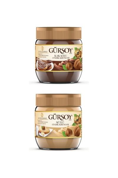 Gürsoy Sütlü Fındık Kreması 400 G & Kakaolu Fındık Kreması 400 G
