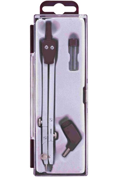 Kırmızı Elma Pergel Seti Metal Rd-703