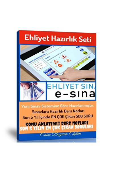 Enine Boyuna Eğitim Ehliyet Hazırlık Seti (ehliyet Kitabı Ve 500 Soruluk Deneme)