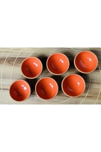 goffin Set of 6 Natural Glazed Snack Bowls and Sauce Bowls